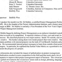 Minutes, 2000-10-16. Organi...