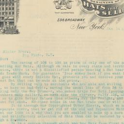 J. S. Shields & Co. Letter