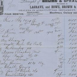 Mulford & Sprague, bill...