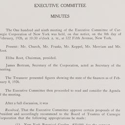 Executive Committee Meeting...