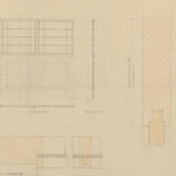 Door elevation, sections, d...