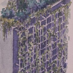Perspective drawing, detail.