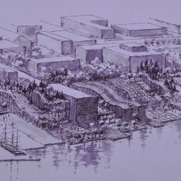 Aerial perspective drawing.
