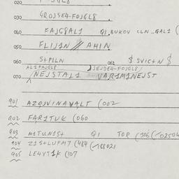 Eastern questionnaire, answ...