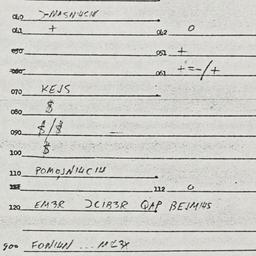 Eastern questionnaire, answ...