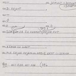 Eastern questionnaire, answ...