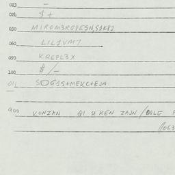 Eastern questionnaire, answ...