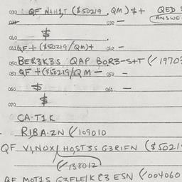 Eastern questionnaire, answ...