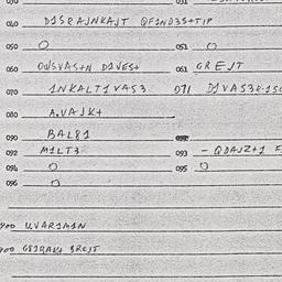 Eastern questionnaire, answ...