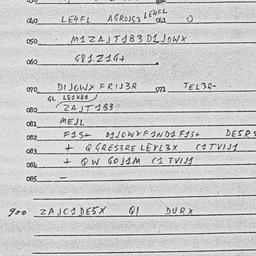 Eastern questionnaire, answ...