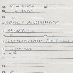 Eastern questionnaire, answ...