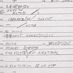 Eastern questionnaire, answ...
