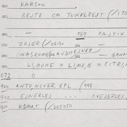 Eastern questionnaire, answ...