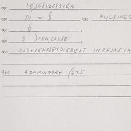 Eastern questionnaire, answ...
