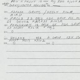 Eastern questionnaire, answ...
