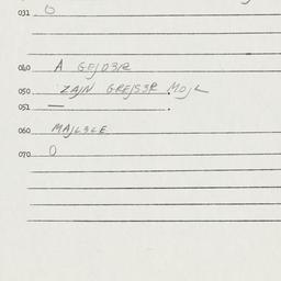 Eastern questionnaire, answ...