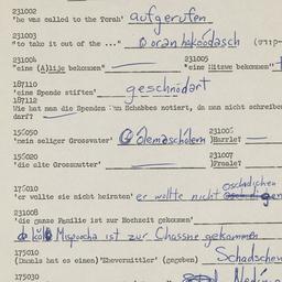 Western questionnaire, answ...