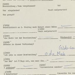 Western questionnaire, answ...