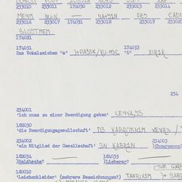 Western questionnaire, answ...