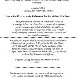 Announcements, 2003-05-01. ...
