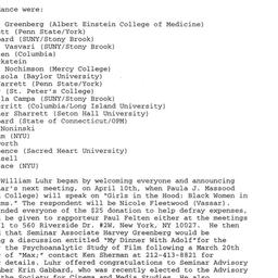 Minutes, 2003-03-13. Cinema...