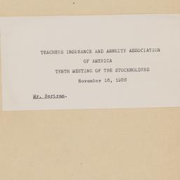 Board Meeting, 11/3/1926