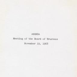 Meeting of the Board of Tru...