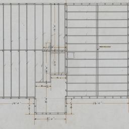 Second floor joist plan, po...