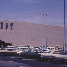 Exterior view, from parking...