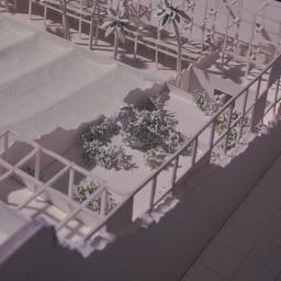 Model, detail of aerial view.