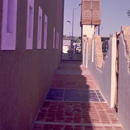 Exterior view, between pavi...