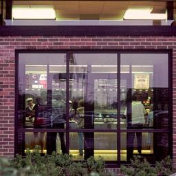 Exterior view, detail of wi...