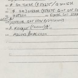 Eastern questionnaire, answ...