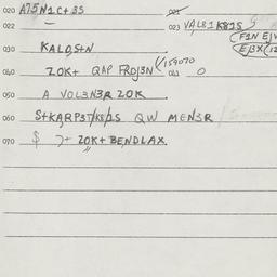 Eastern questionnaire, answ...