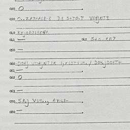 Eastern questionnaire, answ...