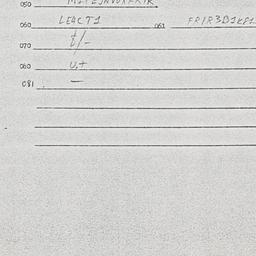 Eastern questionnaire, answ...