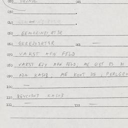 Eastern questionnaire, answ...