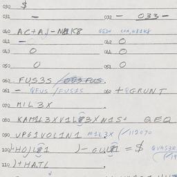 Eastern questionnaire, answ...