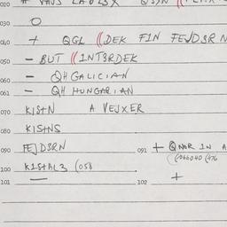 Eastern questionnaire, answ...