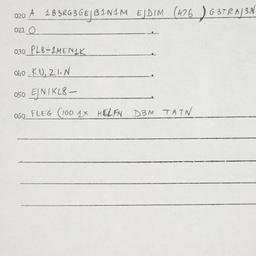 Eastern questionnaire, answ...