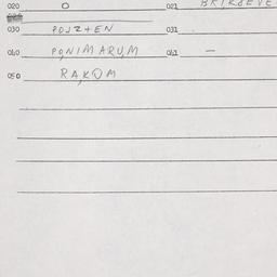 Eastern questionnaire, answ...