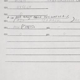 Eastern questionnaire, answ...
