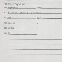 Eastern questionnaire, answ...