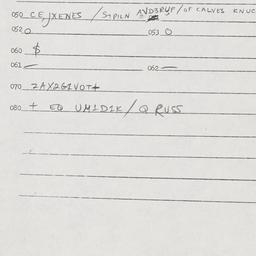 Eastern questionnaire, answ...