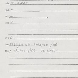 Eastern questionnaire, answ...
