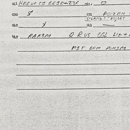 Eastern questionnaire, answ...