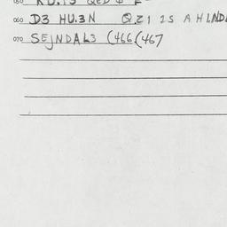 Eastern questionnaire, answ...