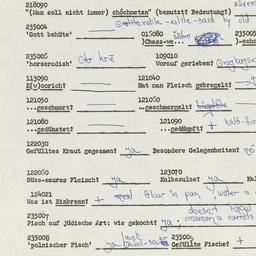 Western questionnaire, answ...