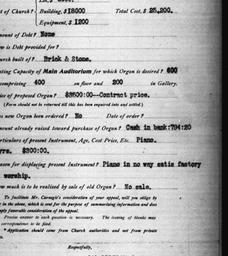 Carnegie Church Organs, Col...