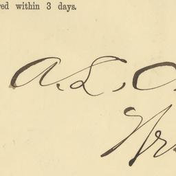 J.W. Lyon & Co. Envelope